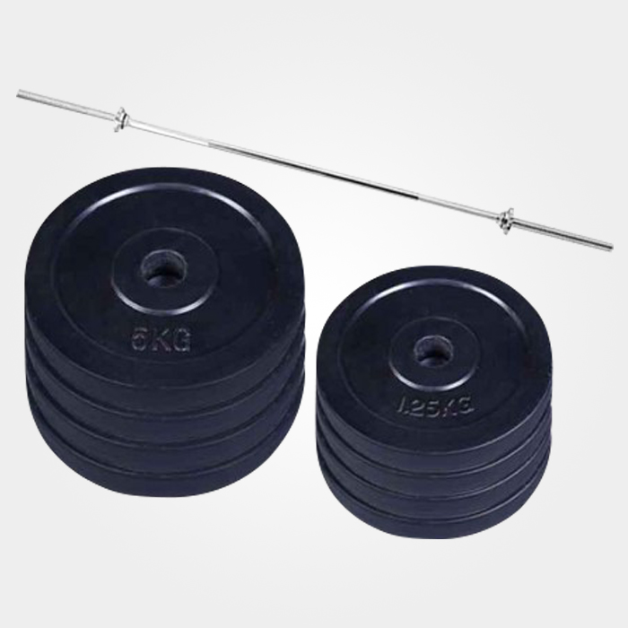 Gym Equipment Cast Iron Weight Plate Barbell Set 25Kg Standard 4Ft Barbell Stick