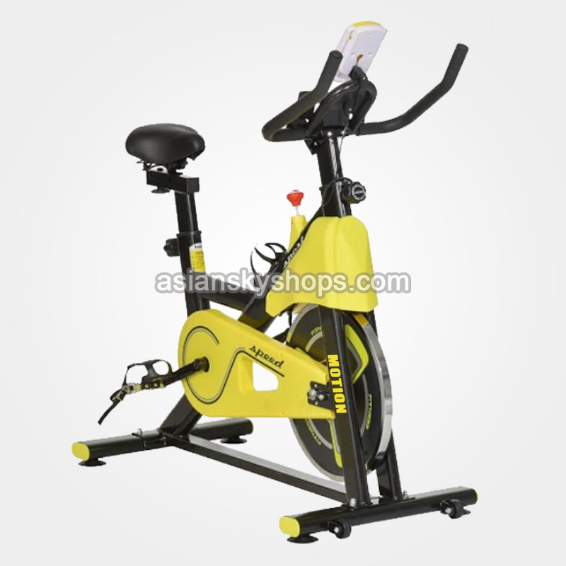 Spinning Exercise Bike (Color:Yellow)