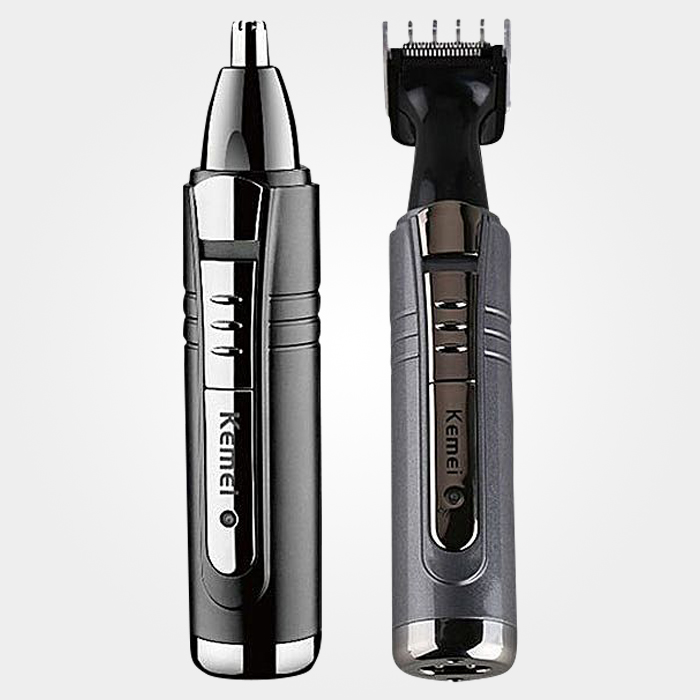 Kemei 2 In 1 Rechargeable Nose Trimmer Km-6511 (Black)